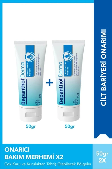 Bepanthol Derma Onarıcı Bakım Merhemi 50 gr x 2 Adet