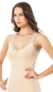 Kota Bayan Modal V Yaka Dantel Askılı Atlet 6606 - Resim 3