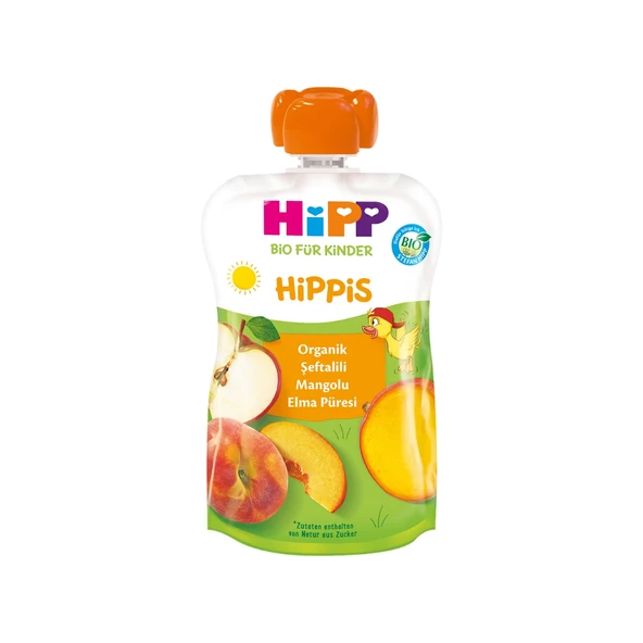 Hipp Organik Şeftalili & Mangolu Elma Püresi 100 gr ürün görseli