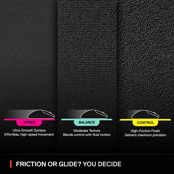 SteelSeries QcK Large Performance Speed Gaming Mouse Pad - 6