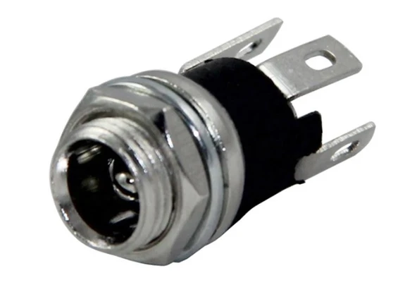 DC JAK ÜSTTEN SOMUNLU 2.1MM SOMUNLU Ø8MM (IC-258A)