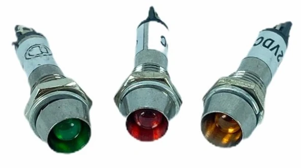 IC-225 SİNYAL LAMBASI Ø8MM METAL 24 VOLT