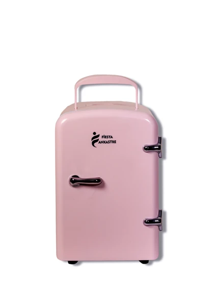 FİESTA ANKASTRE MİNİ BUZDOLABI - PUDRA PEMBE - 2