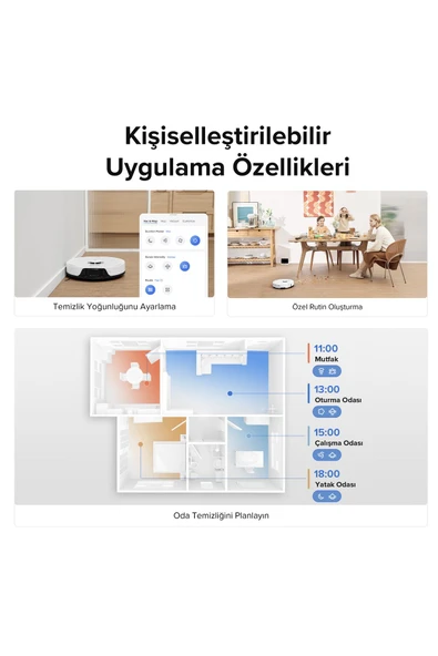 Roborock S8 Sonic Mopping Akıllı Robot Süpürge - Beyaz - Resim 5