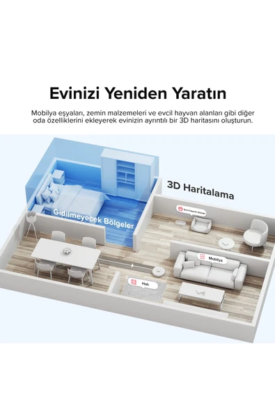 Roborock S8 Sonic Mopping Akıllı Robot Süpürge - Beyaz - Resim 7