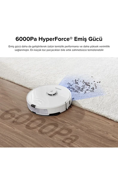 Roborock S8 Sonic Mopping Akıllı Robot Süpürge - Beyaz - Resim 2