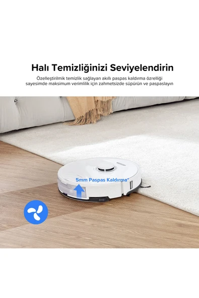 Roborock S8 Sonic Mopping Akıllı Robot Süpürge - Beyaz - Resim 3