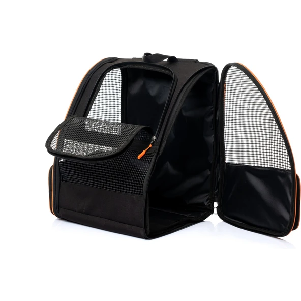 Brave Paws Kedi Köpek Çantası Yıkanabilir ve Hava Alan Piramit Model (Siyah) - 2