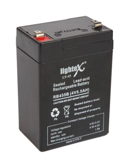 LIGHTEX LT-45N 4 VOLT - 5 AMPER KURU AKÜ (IŞILDAK AKÜSÜ) ( 70 X 47 X 100 MM)