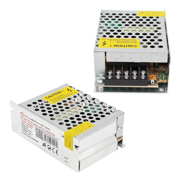 POWERMASTER PM-14065 12 VOLT - 3 AMPER METAL KASA ADAPTÖR