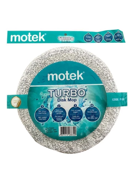 Motek Yeni Turbo Disk Mop Yedek Püskül 2 Adet - 2