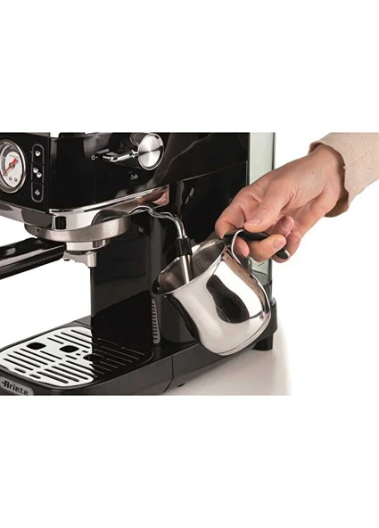 Ariete Moderna Espresso Slim 1300 W Siyah Kahve Makinesi - Resim 4