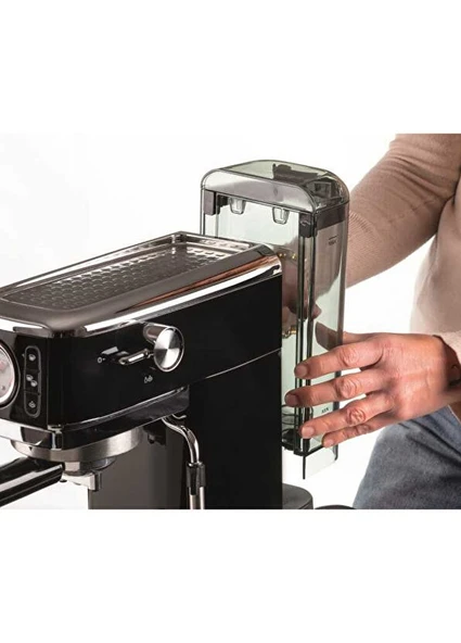 Ariete Moderna Espresso Slim 1300 W Siyah Kahve Makinesi - Resim 3