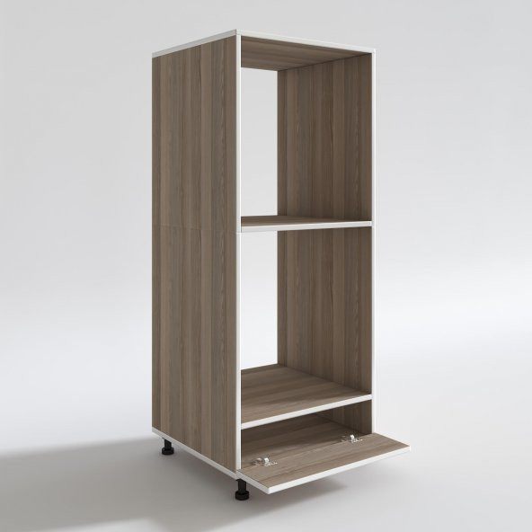 Kenzlife fırın dolabı halime crd 145*60*56 mutfak kapaklı ayaklı banyo kiler ofis - Resim 3