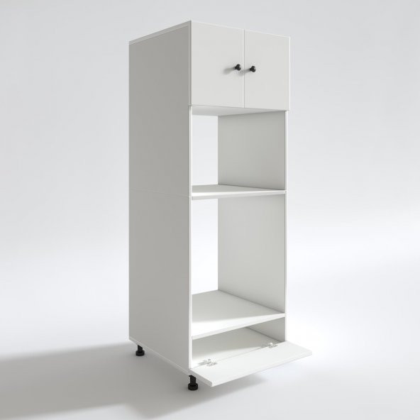 Kenzlife fırın dolabı halide byz 162X60X56 mutfak kapaklı ayaklı banyo kiler ofis - 3