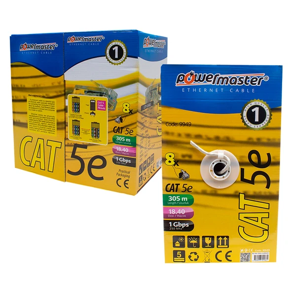 CAT5 305 METRE 25 AWG POWERMASTER ELM-CAT05