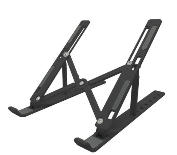 7 Kademeli Ayarlı Katlanabilir Laptop Tablet Standı Siyah - 2