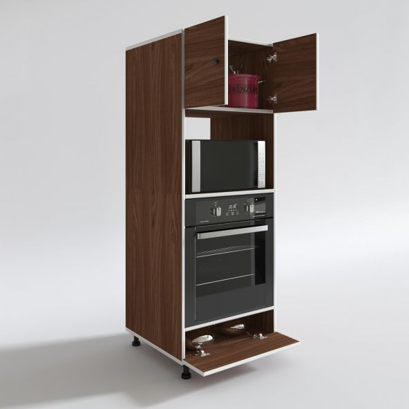 Kenzlife fırın dolabı halide cvz 162*60*56 mutfak kapaklı ayaklı banyo kiler ofis - Resim 2