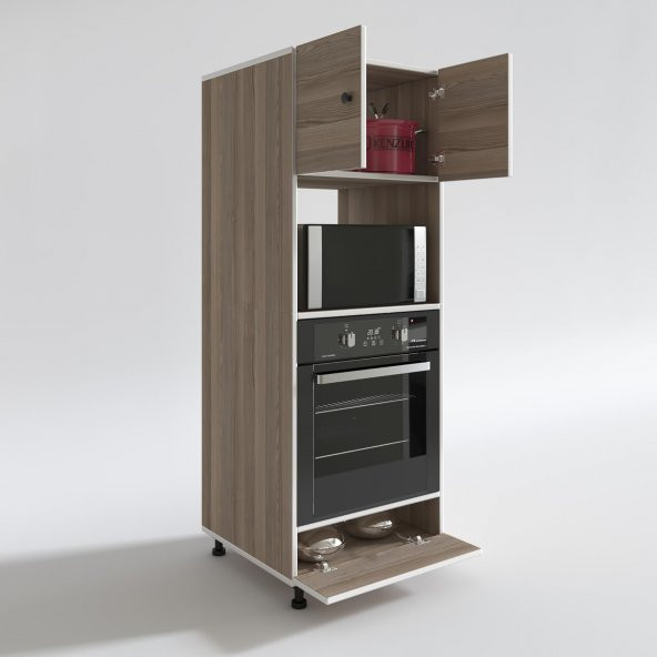 Kenzlife fırın dolabı halide crd 162*60*56 mutfak kapaklı ayaklı banyo kiler ofis - Resim 2