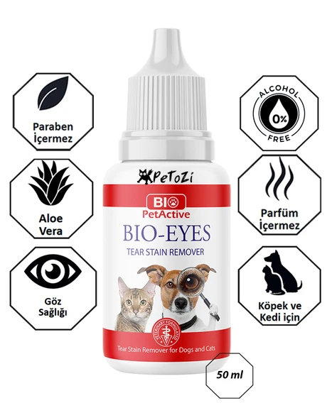 Kedi ve Köpekler için Göz Yaşı Lekesi Çıkarıcı 50 ML