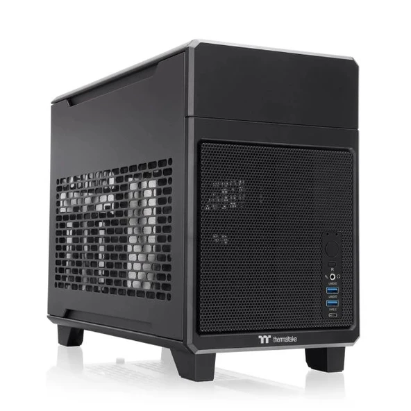 Thermaltake Core V21 SPCC Mikro ATX Mini ITX Cube Oyun Bilgisayarı Kasası TR100 Black