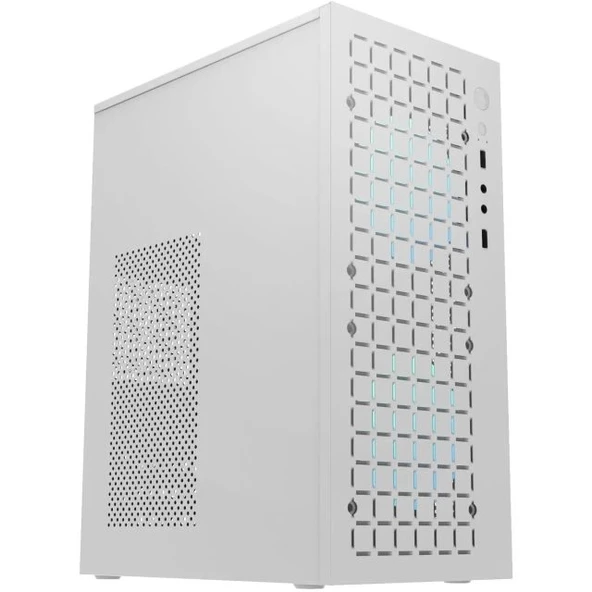 TGDGAMER Yüksek Hava Akışlı Mikro ATX/ MATX Fansız PC Kasası WHITE