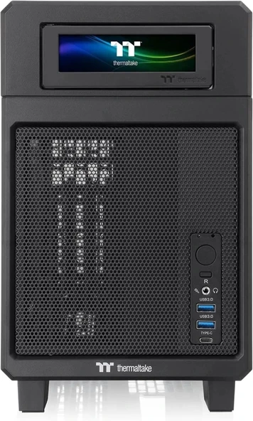 Thermaltake Core V21 SPCC Mikro ATX Mini ITX Cube Oyun Bilgisayarı Kasası - 6