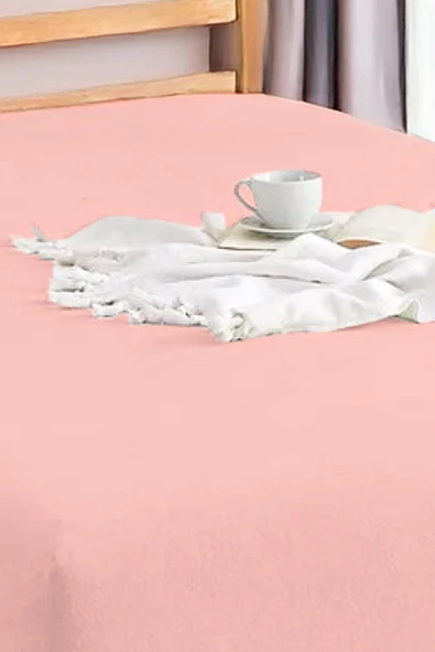 Upstyle Penye Lastikli Çarşaf Pamuklu Jersey Battal Kişilik 180x200cm Pembe - 3