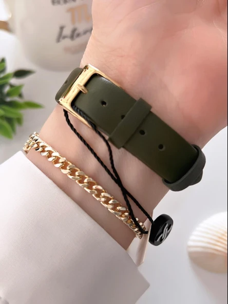 Daniel Klein Deri Kordon Takvinli Kadran 3 Atm Suya Dayanıklı Kadın Kol Saati+Bileklik BDK.13597-4 - Resim 3