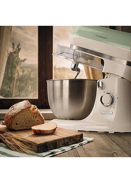 Ariete Vintage 1200 W Yeşil Mutfak Şefi 5.5 lt - Resim 4