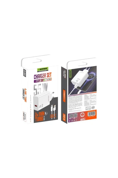 Sy-055 süper hızlı Şarj Adapt Ve Kablosu ürün görseli 1