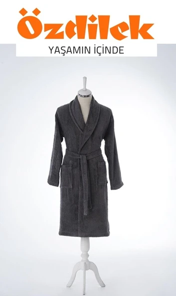 Özdilek Tek Bornoz Şalyaka-Colourist Antrasit (L Beden) - 3