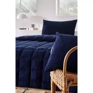 Özdilek Lacivert Nova Yorgan (Yastıksız) Sherpa Battaniye Dokulu Çift Kişilik (195x215) - 3