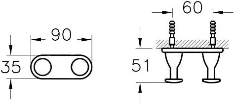 Vitra A44081 Artema Arkitekta İkili Askılık - 2