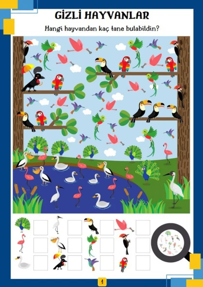 Gizli Hayvanları ve Gizli Nesneleri Bulma YAZ-SİL Kitabı - Resim 2
