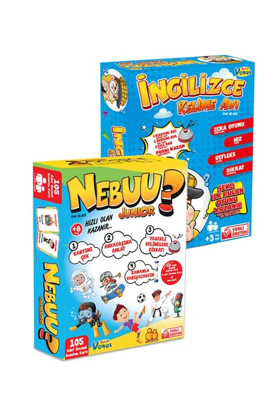 2'li Oyun Seti Nebuu Junior & İngilizce Kelime Avı