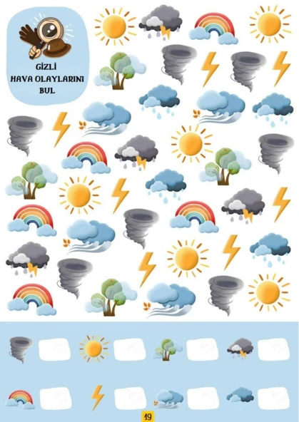 Gizli Hayvanları ve Gizli Nesneleri Bulma YAZ-SİL Kitabı - Resim 6