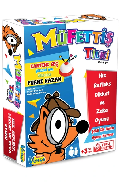 Müfettiş Tilki Eğlenceli Eğitici Zeka Oyunu