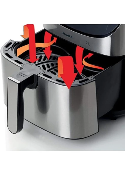 Ariete 4628/00 Inox Airfryer 7 Lt - Resim 3