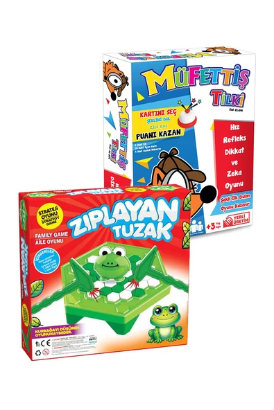 2'li Oyun Seti Zıplayan Tuzak & Müfettiş Tilki