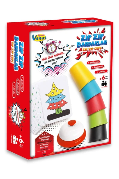 2'li Oyun Seti Zıp Zıp Bardaklar & İngilizce Kelime Avı - 4