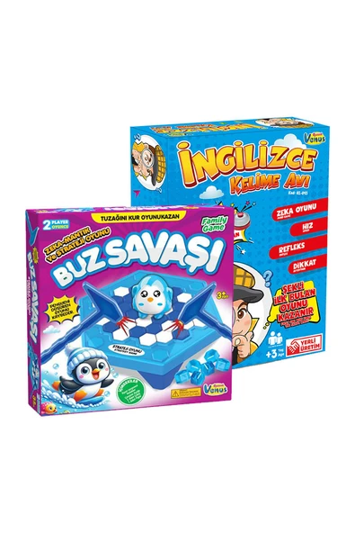 2'li Oyun Seti Buz Savaşı & İngilizce Kelime Avı
