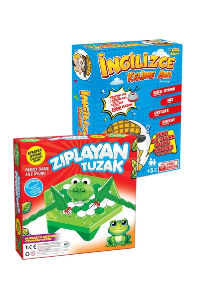 2'li Oyun Seti Zıplayan Tuzak & İngilizce Kelime Avı