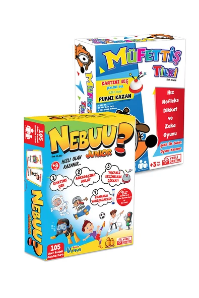 2'li Oyun Seti Nebuu Junior & Müfettiş Tilki