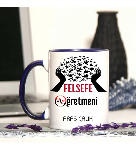 Felsefe Öğretmenine Özel Öğretmenler Günü Hediyesi Kişiye Özel Kupa Bardak