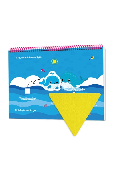 yükselen zeka 6-16 Ay İlk Cırt Cırtlı Keçeli Etkinlik Kitabım - İlk Oyun Kitabım - 3