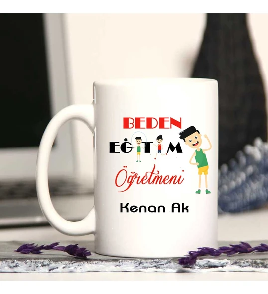 Beden Öğretmenine Özel Öğretmenler Günü Hediyesi Kişiye Özel Kupa Bardak