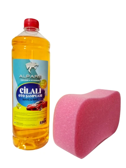 ALPARS Cilalı Oto Araba Şampuanı 1000 ml Ve Oto Yıkama Süngeri - 2