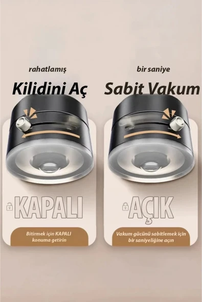 Acl ATD-03 Vakumlu Manyetik Taşınabilir Çok Amaçlı Araç Telefon Tutucu - 3
