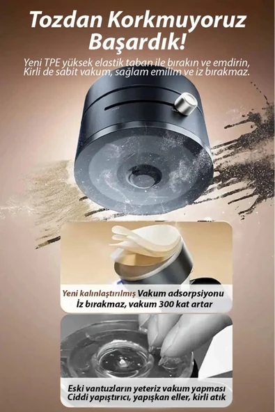 Acl ATD-03 Vakumlu Manyetik Taşınabilir Çok Amaçlı Araç Telefon Tutucu - 7